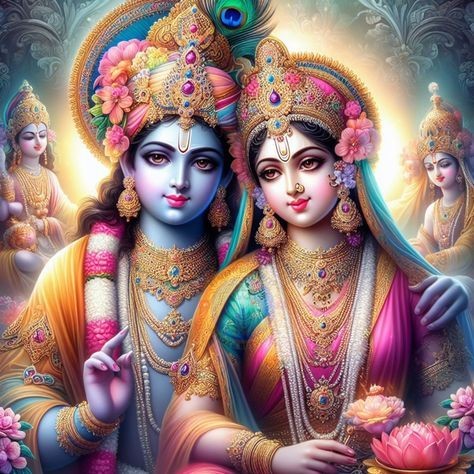 Radha Krishna love wallpaper