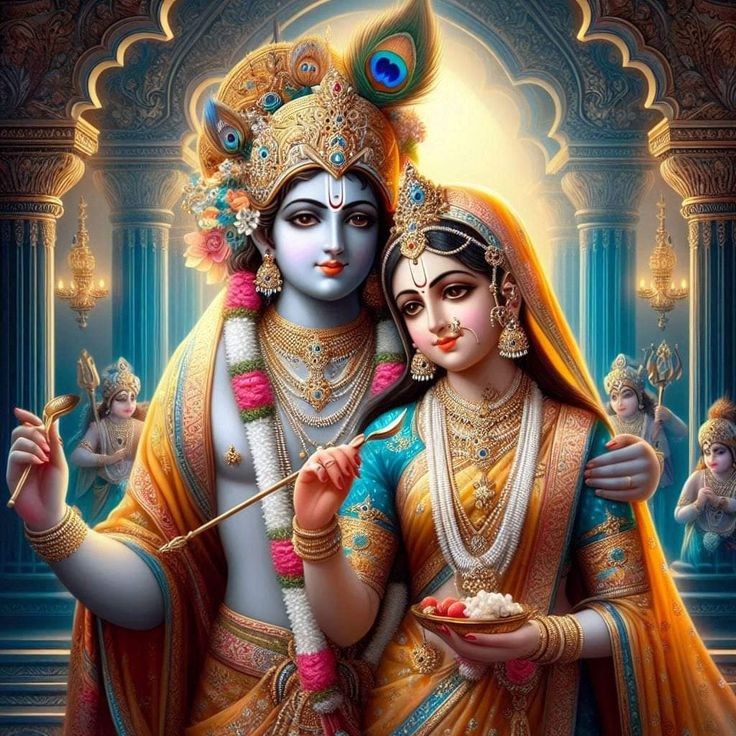 Radha Krishna love wallpaper