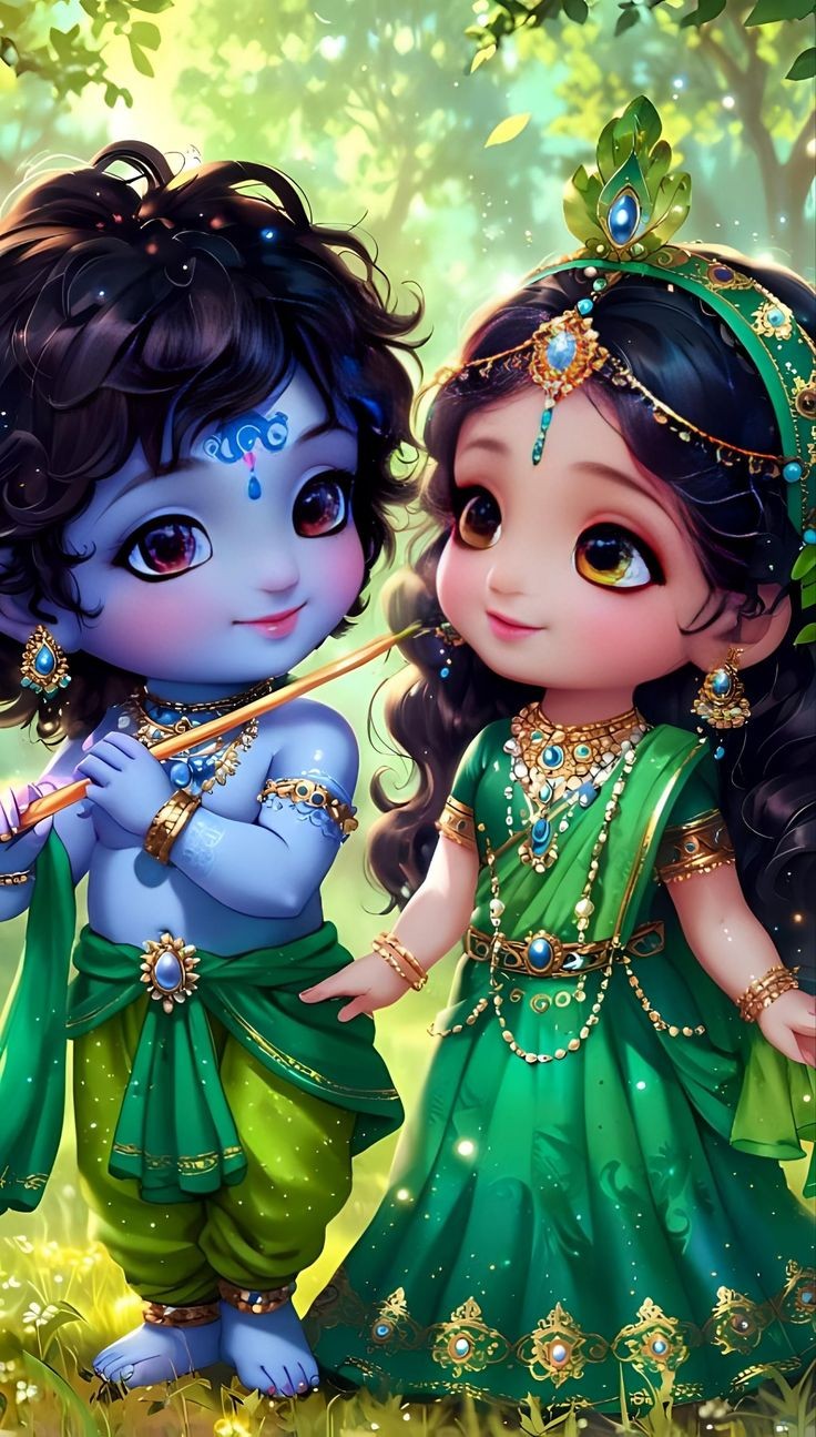 cute radha krishna wallpaper hd