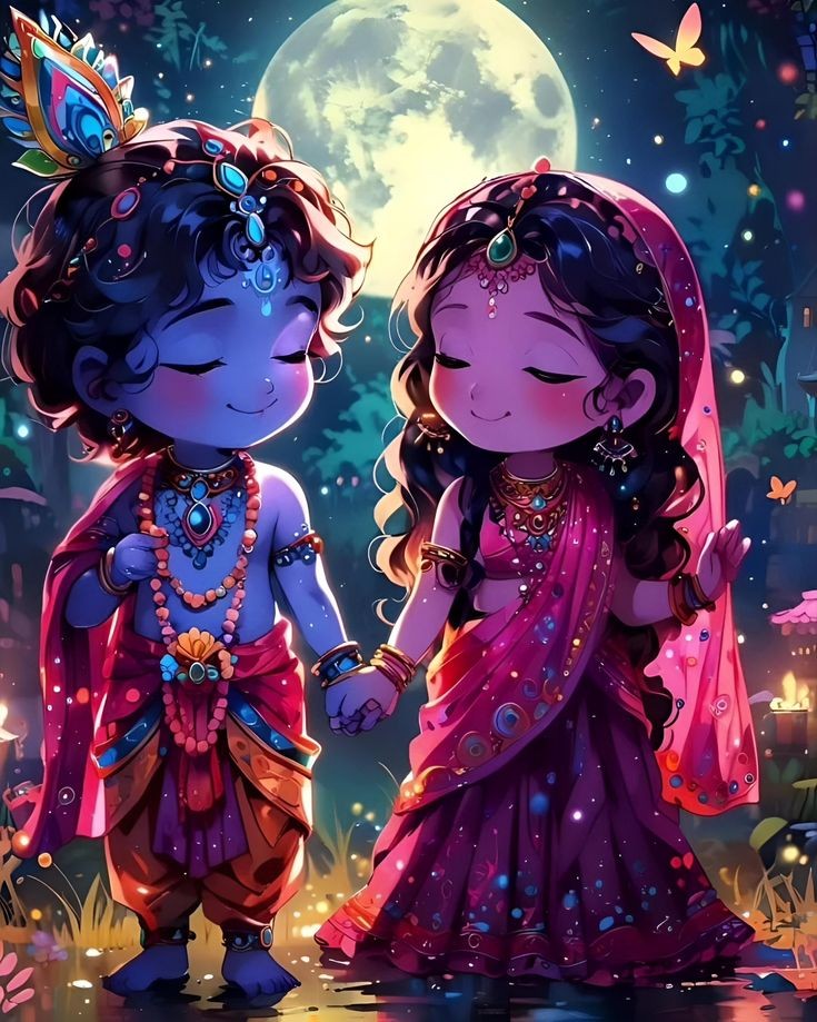 cute radha krishna wallpaper hd