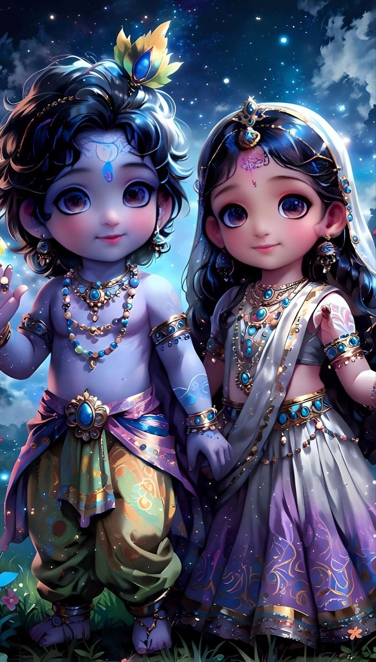 cute radha krishna wallpaper hd