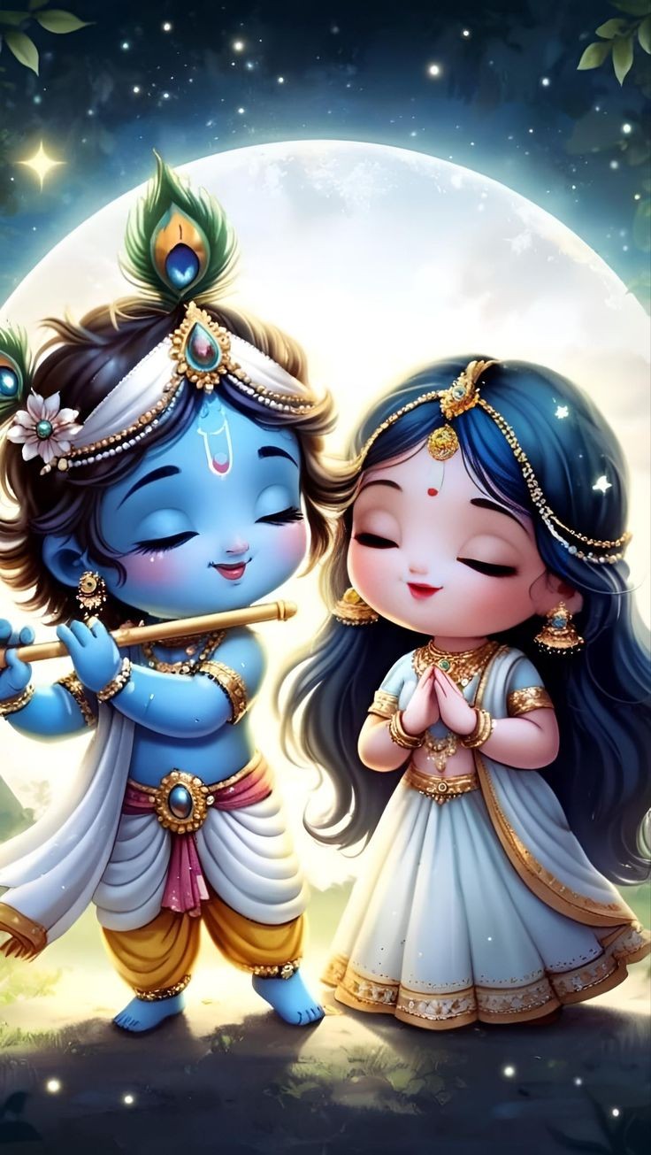 cute radha krishna wallpaper hd