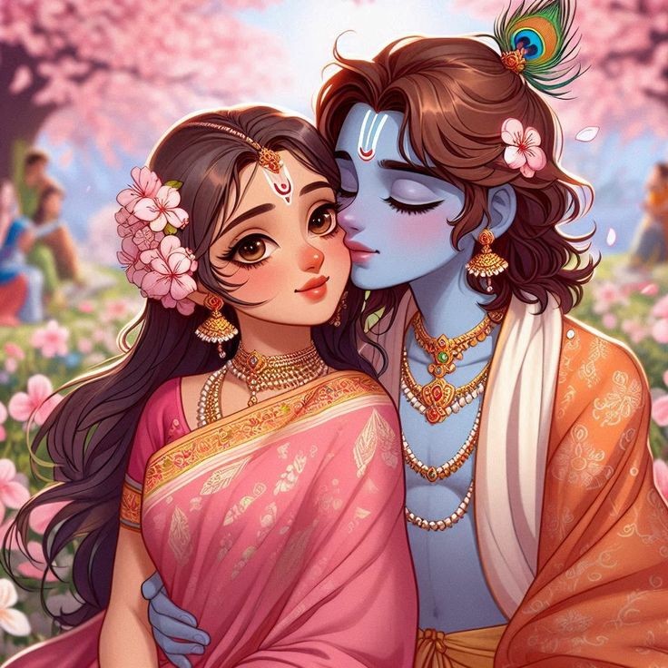 little radha krishna love wallpaper hd