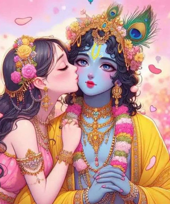 little radha krishna wallpaper