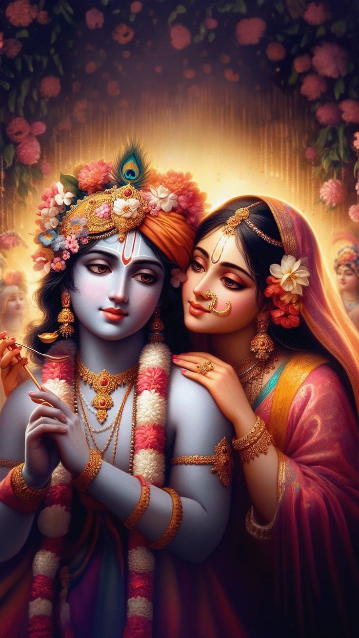 romantic radha krishna wallpaper