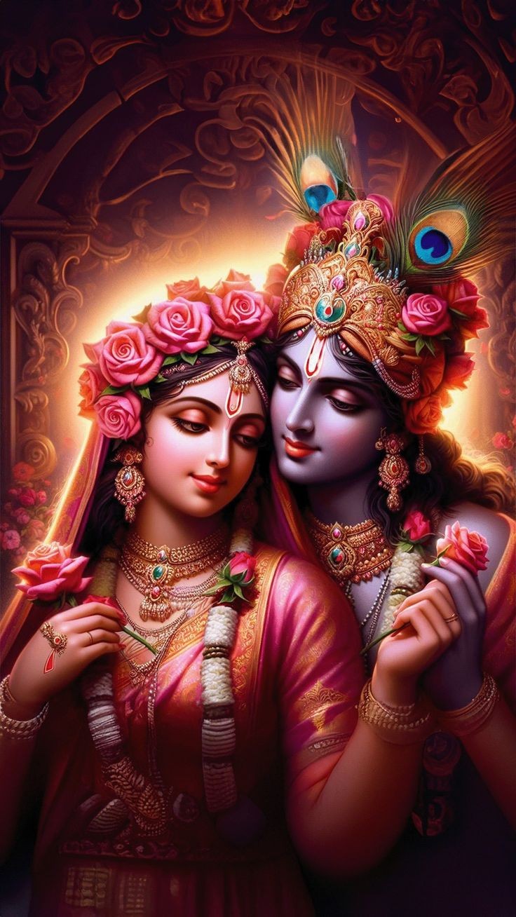 romantic radha krishna wallpaper