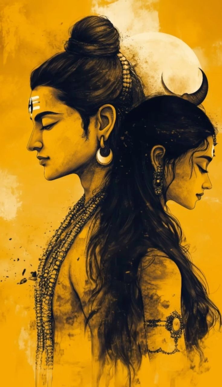 shiv parvati love wallpaper