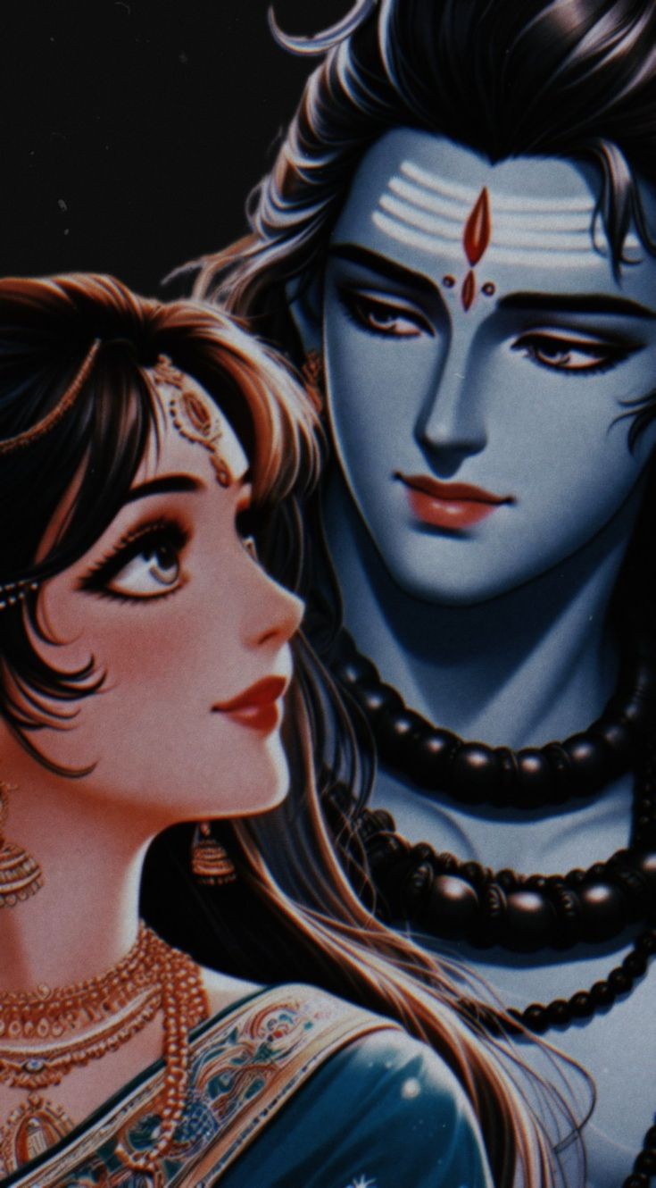 shiv parvati love wallpaper