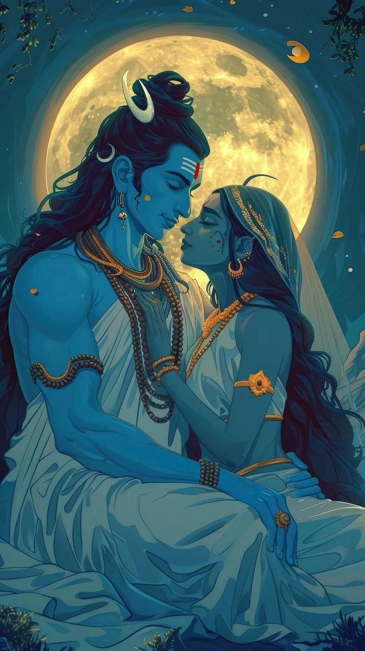 shiv parvati love wallpaper