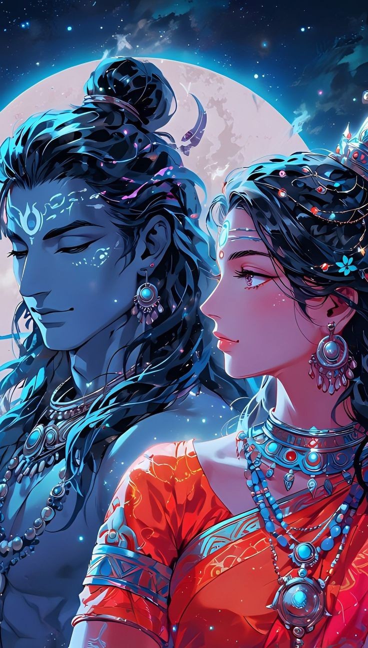 shiv parvati love wallpaper