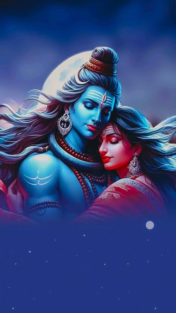 shiv parvati love wallpaper